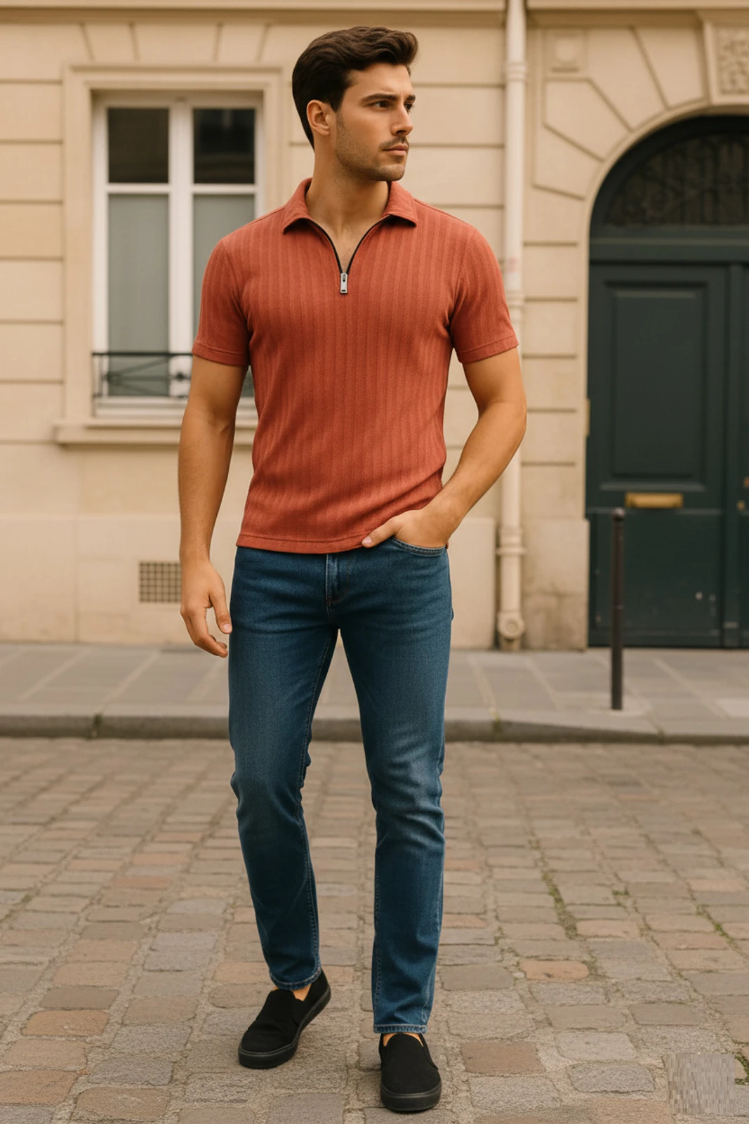 Orange Casual T-shirt