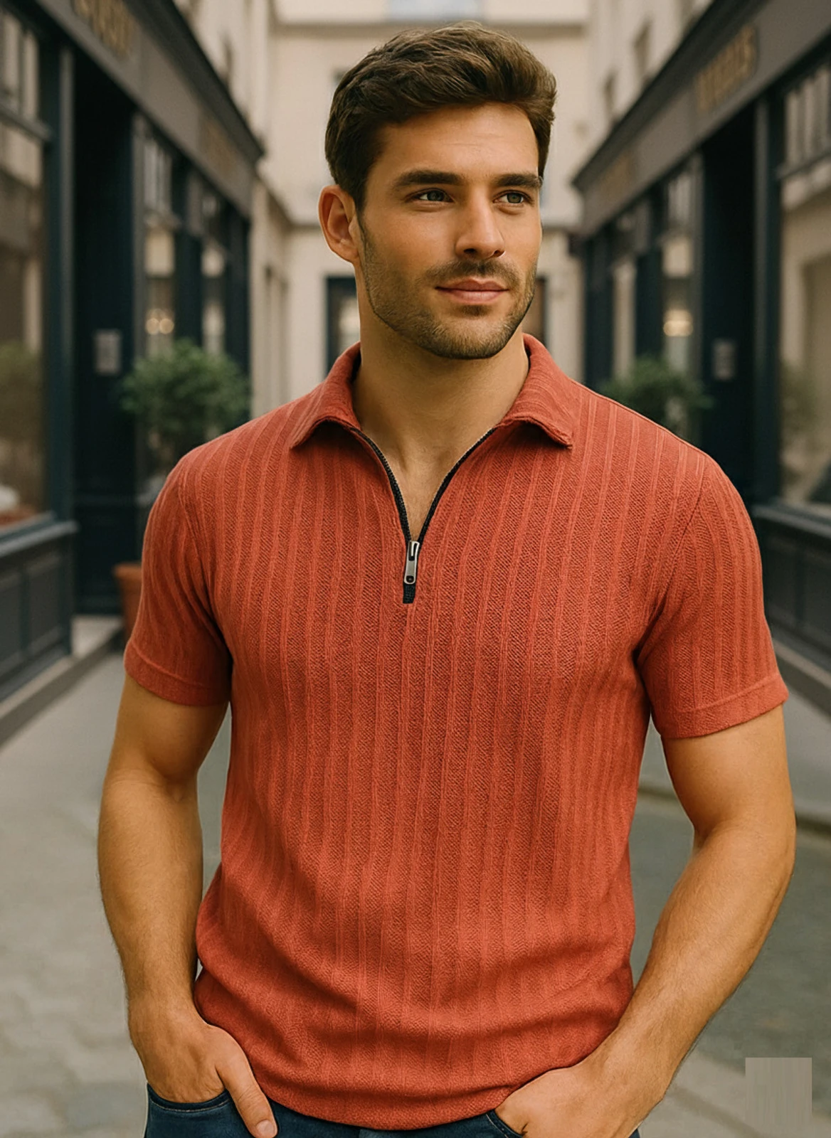 Orange Casual T-shirt