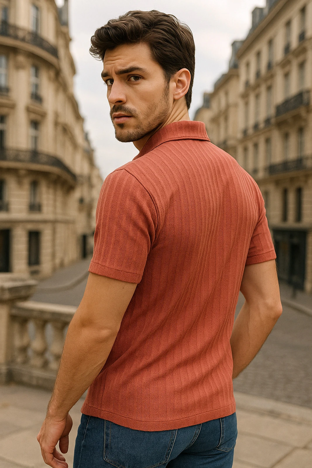Orange Casual T-shirt - Image 2