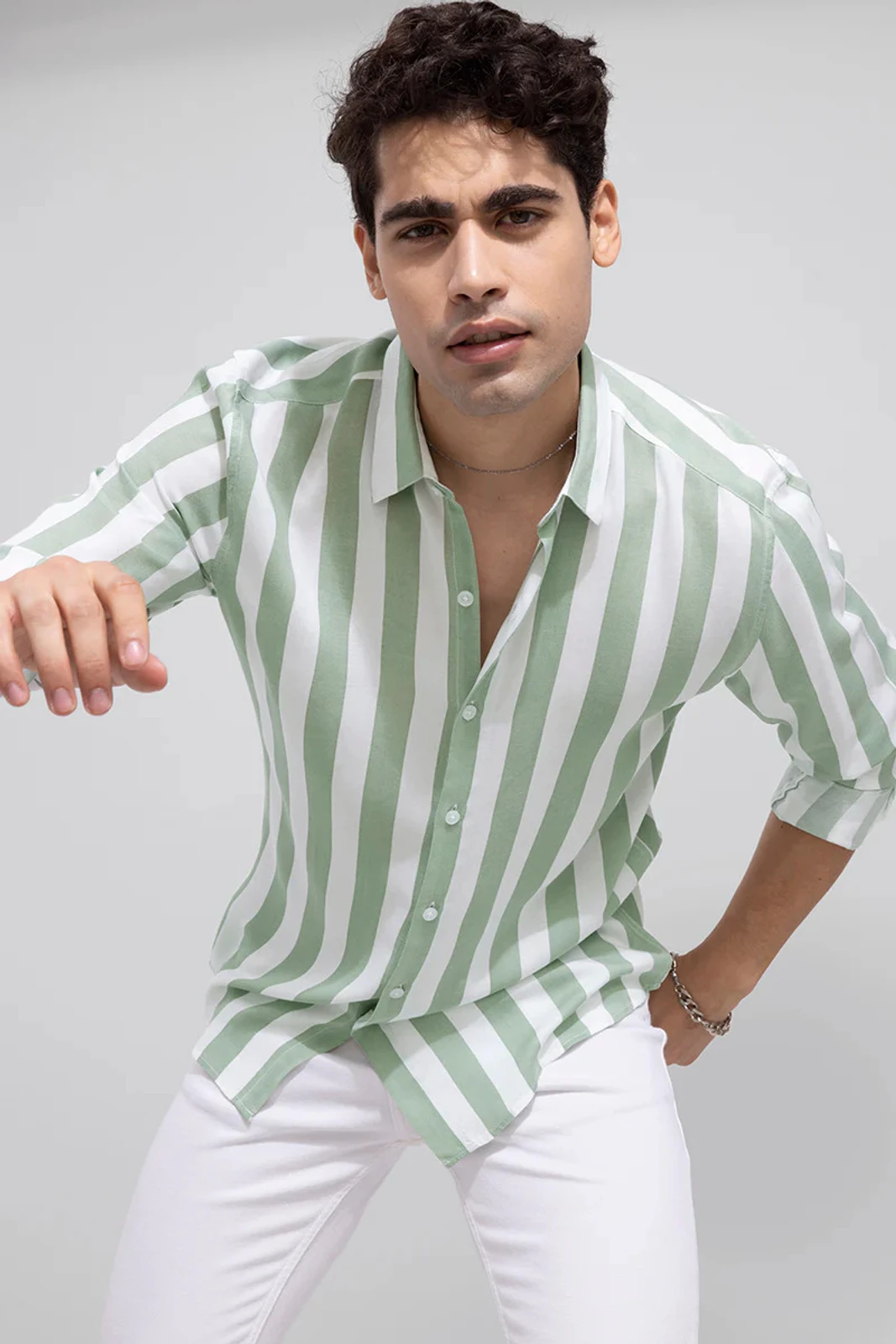 Green Casual shirt for men