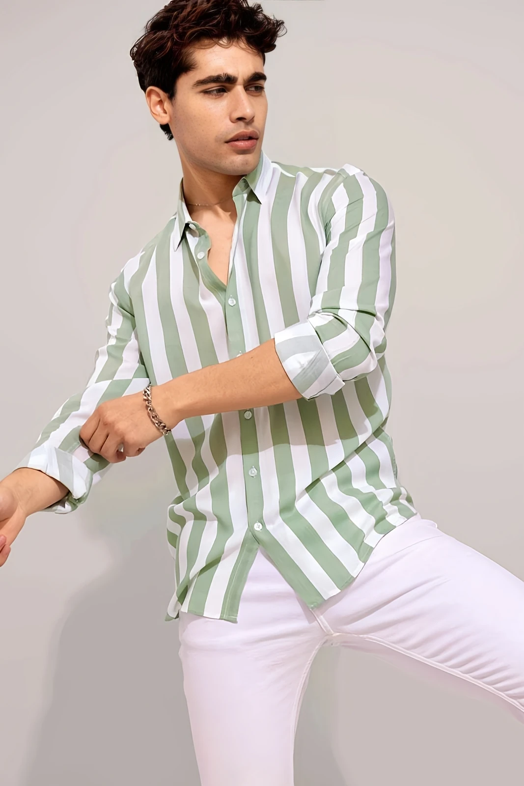 Green Casual shirt for men
