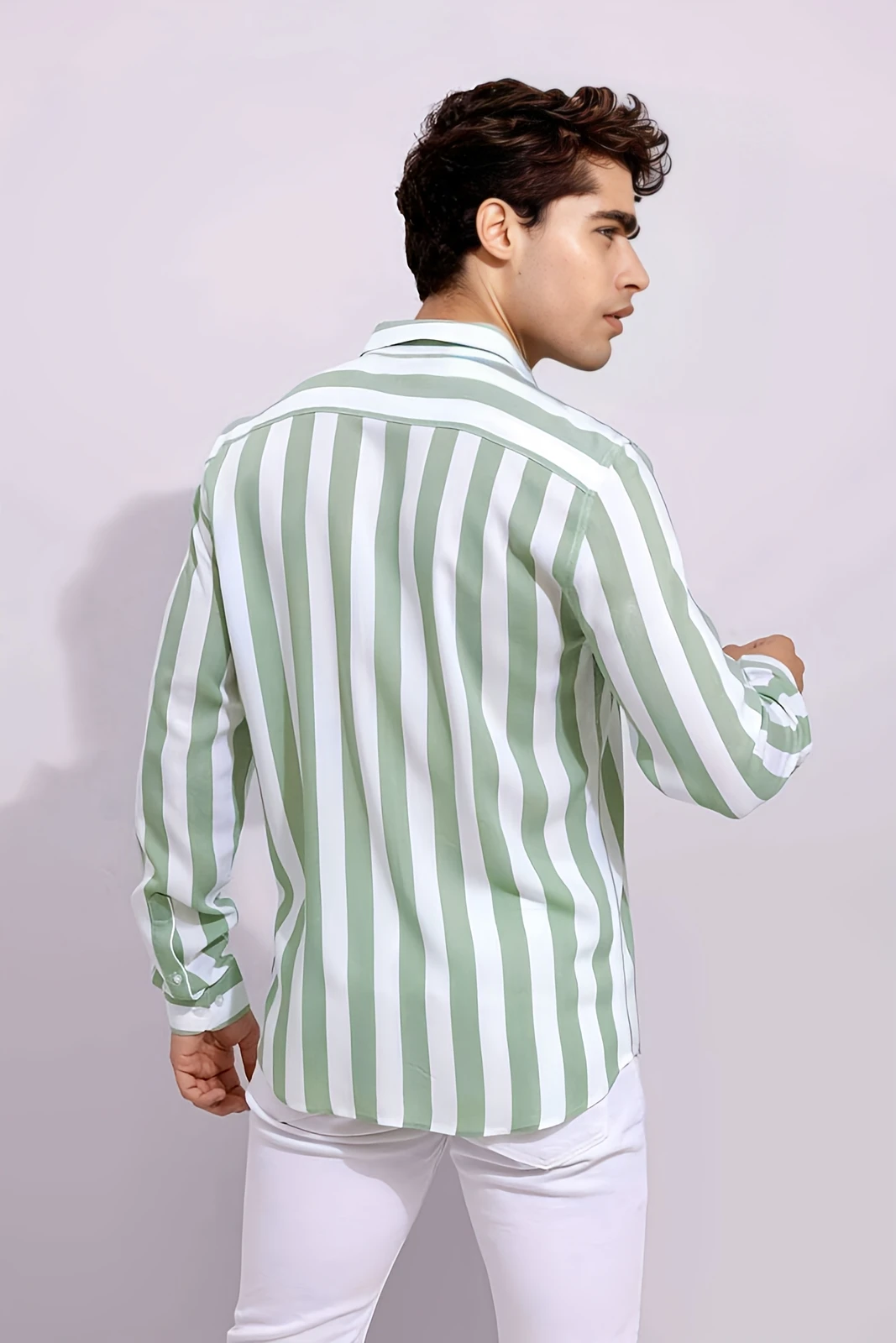 Green Casual shirt for men - Image 2