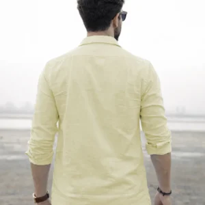 Yellow Casual Shirt For Men