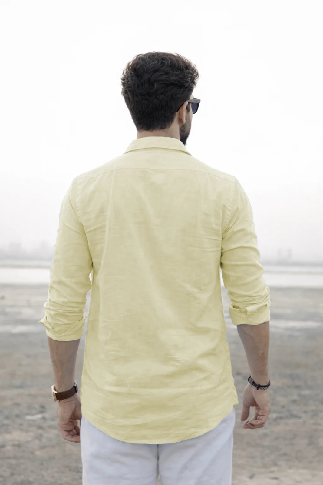 Yellow Casual Shirt For Men - Image 2
