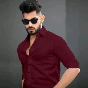 Maroon Casual Shirt